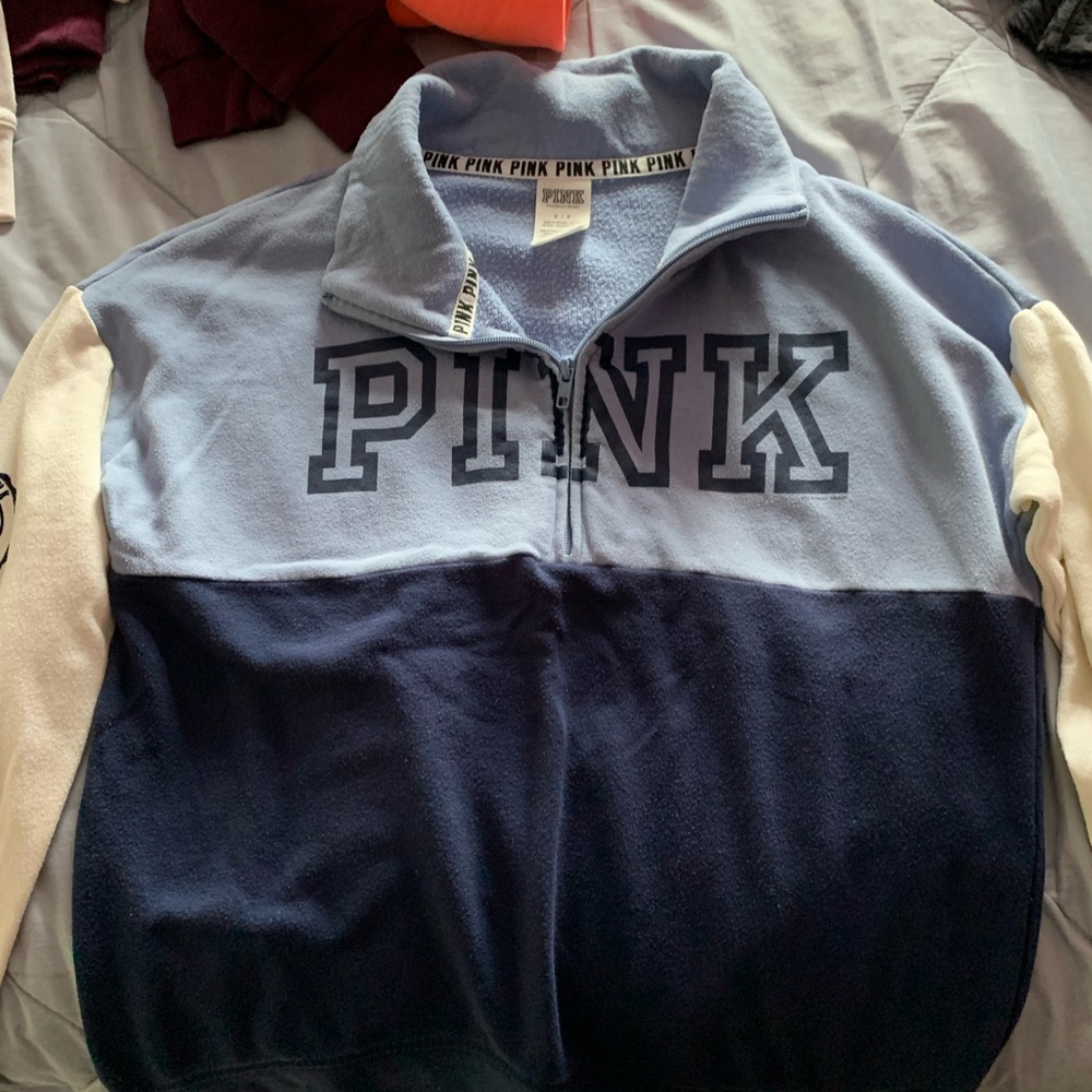 victoria’s secret pink quarter zip